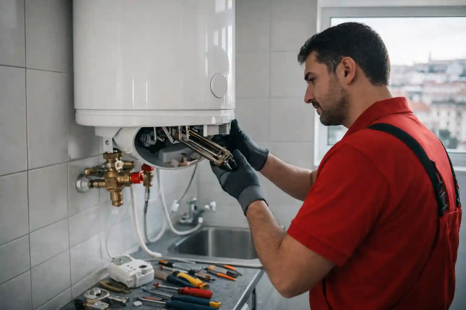 Reparação e instalação de termoacumulador em Lisboa